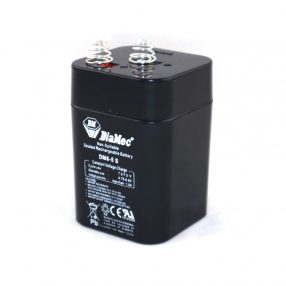 6V-os 5,0 Ah rúgós csatlakozójú zselés akkumulátor