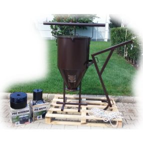 Terményszóró acéltartály Moultrie szórófejekhez