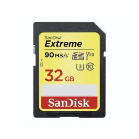   SanDisk SDHC Extreme Video HD memóriakártya 32 GB, 90 Mb/sec. Class 10